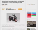 Tampil Lebih Advance, All New Honda Vario 125 Hadirkan Konsep Street Style untuk Anak Muda