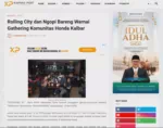 Rolling City dan Ngopi Bareng Warnai Gathering Komunitas Honda Kalbar