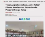 Tekan Angka Kecelakaan, Asmo Kalbar Edukasi Keselamatan Berkendara ke Pelajar di Sungai Kakap