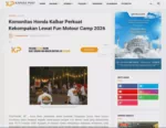 Komunitas Honda Kalbar Perkuat Kekompakan Lewat Fun Motour Camp 2026