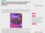 Promo Honda Scoopy Dan Beat Dengan DP Ringan Akan Segera Usai Bagi Warga Sekadau
