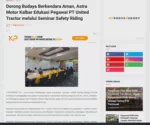 Dorong Budaya Berkendara Aman, Astra Motor Kalbar Edukasi Pegawai PT United Tractor melalui Seminar Safety Riding