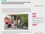 Honda CARE, Layanan Darurat Gratis untuk Konsumen Setia Honda di Kalbar