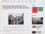 Honda Kalbar Peduli, Astra Motor Turun Langsung Bantu Warga dan Petugas Damkar