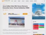 Asmo Kalbar Gelar Mini Soccer Bersama Komunitas Sonic, Pererat Solidaritas HWBC