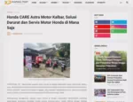 Honda CARE Astra Motor Kalbar, Solusi Darurat dan Servis Motor Honda di Mana Saja
