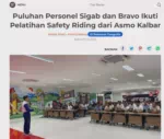 Puluhan Personel Sigab dan Bravo Ikuti Pelatihan Safety Riding dari Asmo Kalbar