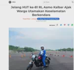 Jelang HUT ke-81 RI, Asmo Kalbar Ajak Warga Utamakan Keselamatan Berkendara