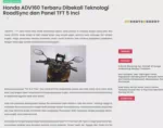 Honda ADV160 Terbaru Dibekali Teknologi RoadSync dan Panel TFT 5 Inci