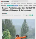 Blogger Pontianak Jajal New Honda PCX 160 Sambil Ngonten di Karimunjawa