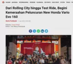 Dari Rolling City hingga Test Ride, Begini Kemeraahan Peluncuran New Honda Vario Evo 160