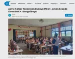 Asmo Kalbar Tanamkan Budaya #Cari_aman kepada Siswa SMKN 1 Sungai Raya