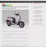 Karakter Kuromi Warna Putih dari Honda Scoopy Edisi Terbatas yang Semakin Unik