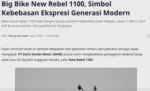 Big Bike New Rebel 1100, Simbol Kebebasan Ekspresi Generasi Modern