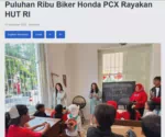 Puluhan Ribu Biker Honda PCX Rayakan HUT RI