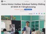 Astra Motor Kalbar Edukasi Safety Riding di SMA N 1 Singkawang