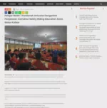 Pelajar SMAN 7 Pontianak Antusias Dengarkan Penjelasan Instruktur Safety Riding Education Astra Motor Kalbar