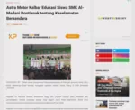 Astra Motor Kalbar Edukasi Siswa SMK Al-Madani Pontianak tentang Keselamatan Berkendara