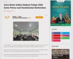 Astra Motor Kalbar Edukasi Pelajar SMA Santu Petrus soal Keselamatan Berkendara