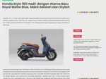 Honda Stylo 160 Hadir dengan Warna Baru Royal Matte Blue, Makin Mewah dan Stylish
