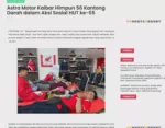 Astra Motor Kalbar Himpun 56 Kantong Darah dalam Aksi Sosial HUT ke-55