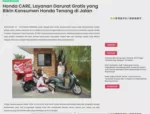 Honda CARE, Layanan Darurat Gratis yang Bikin Konsumen Honda Tenang di Jalan