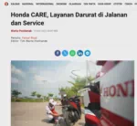 Honda CARE, Layanan Darurat di Jalanan dan Service