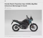 Honda Resmi Pasarkan New NX500, Big Bike Adventure Bertenaga E-Clutch