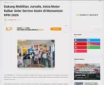 Dukung Mobilitas Jurnalis, Astra Motor Kalbar Gelar Service Gratis di Momentum HPN 2026