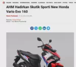 AHM Hadirkan Skutik Sporti New Honda Vario Evo 160