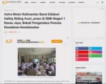 Astra Motor Kalimantan Barat Edukasi Safety Riding #cari_aman di SMK Negeri 1 Rasau Jaya, Bekali Pengendara Pemula Kesadaran Keselamatan