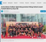 Astra Motor Kalbar Ajak Masyarakat Hidup Sehat Lewat Terbirit Birit Fun Run 5K