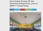 Asmo Kalbar Edukasi SR dan Tanamkan Budaya #Cari_aman di SMPN 1 Sungai Kakap