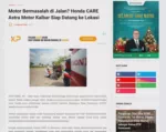 Motor Bermasalah di Jalan? Honda CARE Astra Motor Kalbar Siap Datang ke Lokasi