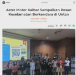 Astra Motor Kalbar Sampaikan Pesan Keselamatan Berkendara di Untan