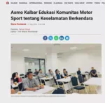 Asmo Kalbar Edukasi Komunitas Motor Sport tentang Keselamatan Berkendara