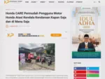 Honda CARE Permudah Pengguna Motor Honda Atasi Kendala Kendaraan Kapan Saja dan di Mana Saja
