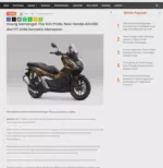 Usung Semangat The SUV Pride, New Honda ADV160 dari PT AHM Semakin Menawan