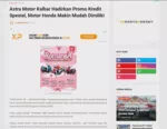 Astra Motor Kalbar Hadirkan Promo Kredit Spesial, Motor Honda Makin Mudah Dimiliki
