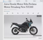 Astra Honda Motor Rilis Perdana Motor Petualang New NX500