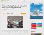 Tanamkan Budaya Tertib Lalu Lintas, Astra Motor Edukasi Pelajar Pontianak