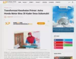Transformasi Kesehatan Primer: Astra Honda Motor Bina 30 Kader Desa Sukamukti