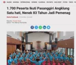 1.700 Peserta Ikuti Pasanggiri Angklung Satu hati, Nenek 83 Tahun Jadi Pemenag